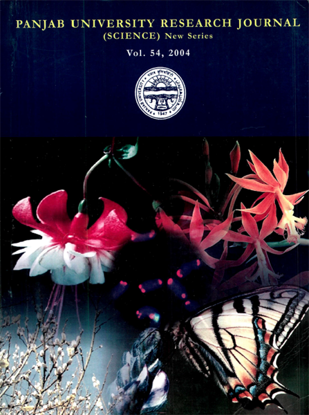PU Research Journal Science - 54 / 2004