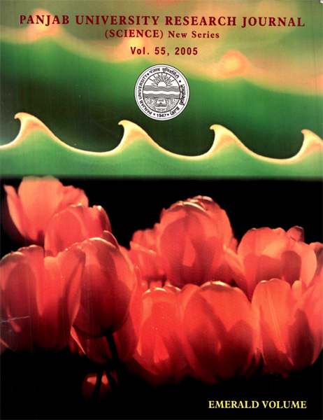 PU Research Journal Science - 55 / 2005