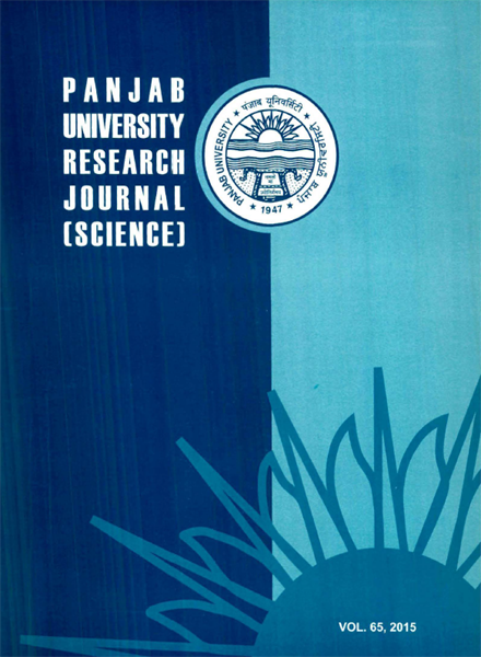 PU Research Journal Science - 65 / 2015